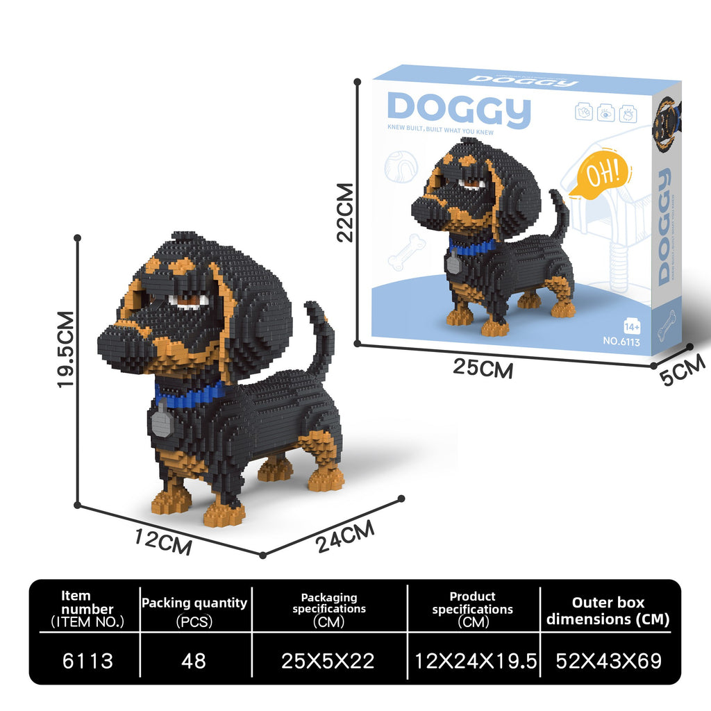 Dog Breed Building Block teemdrop