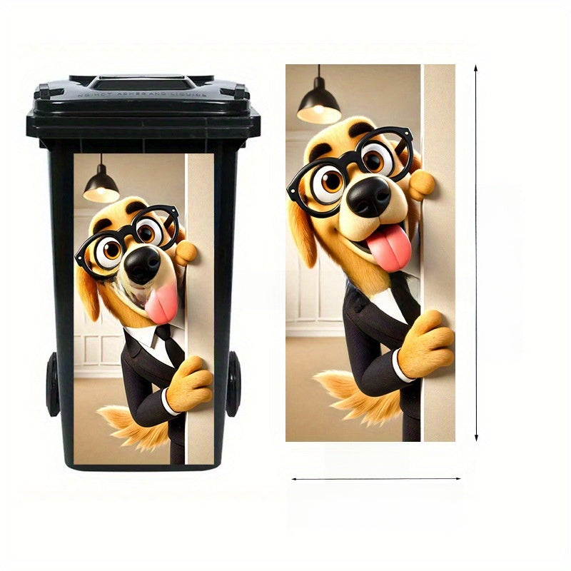 Self-Adhesive Waterproof Vinyl Trash Can Sticker teemdrop