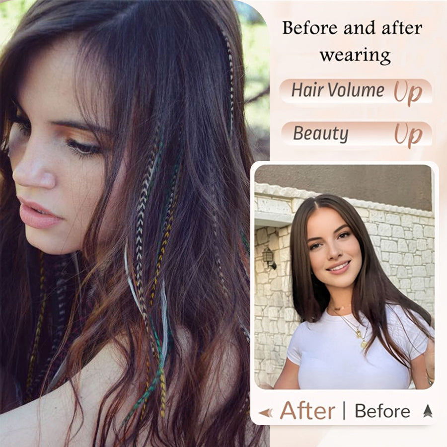 Ear-hook dye wig teemdrop