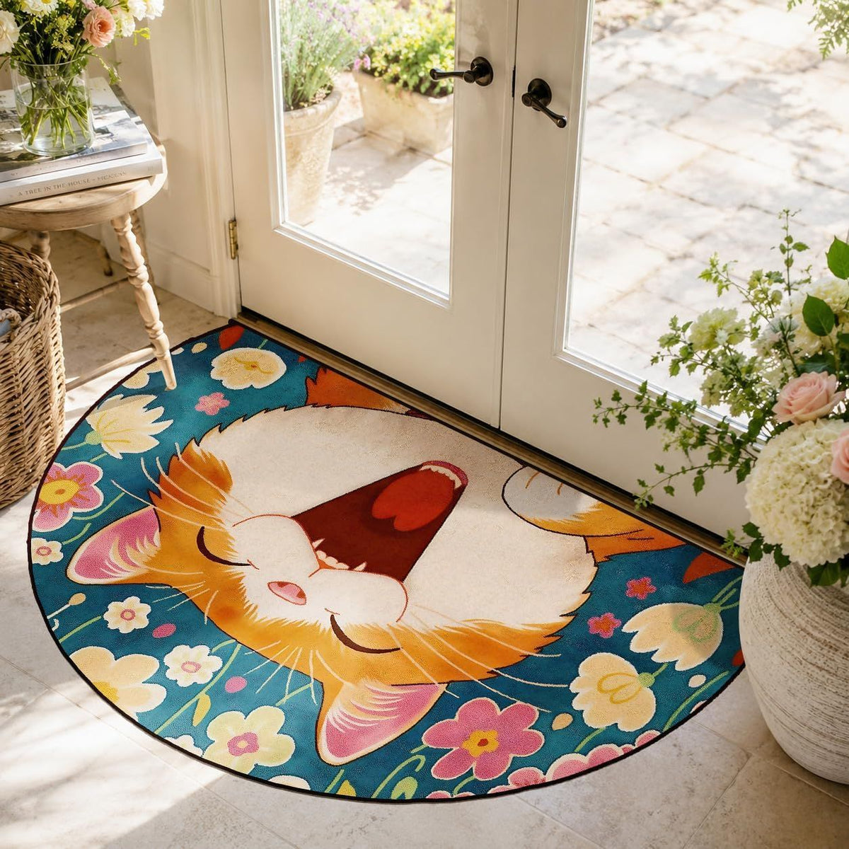 3D Vision Semi-Circular Floor Mat