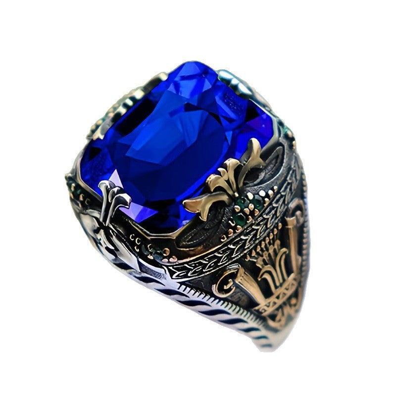 Luxury Gemstone Alloy Ring