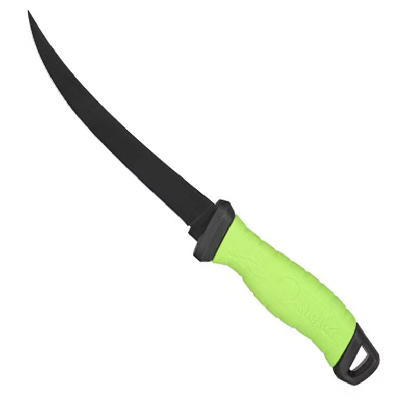 Portable Fishing Knife Set Non-Stick Meat Slicing Tool with Protective Cover Comfort Grip teemdrop