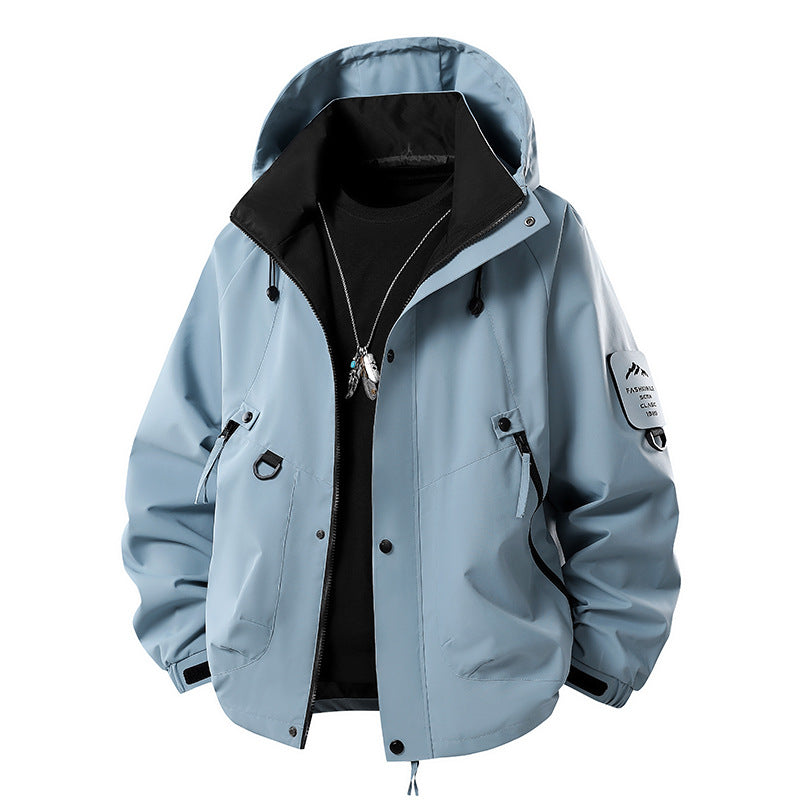 Mens Hooded Windproof Jacket