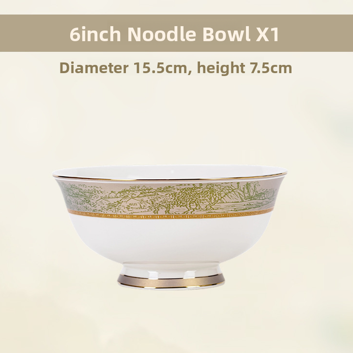 Floral-patterned tableware set