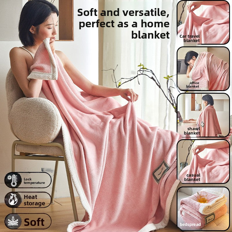 Coral Fleece Blanket Soft Anti-Static All Season Use