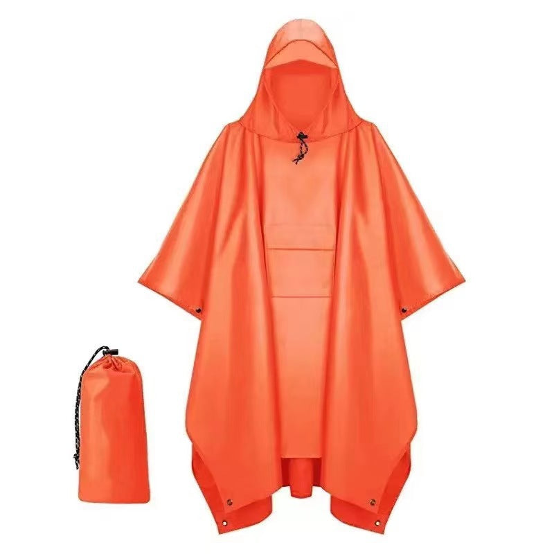 Fashionable cape raincoat for outdoor use teemdrop