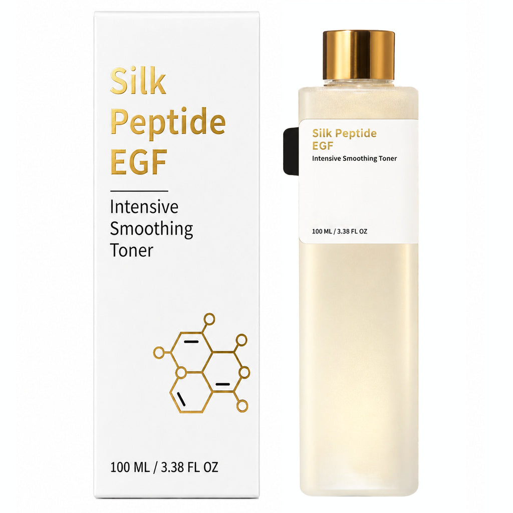 Silk Peptide Facial Toner Smooth Moisturizing Non-Sticky Essence Water teemdrop