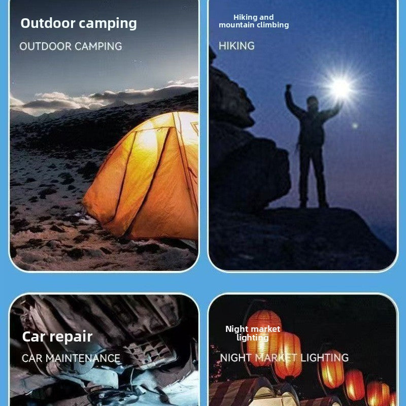 Rechargeable high-intensity flashlight