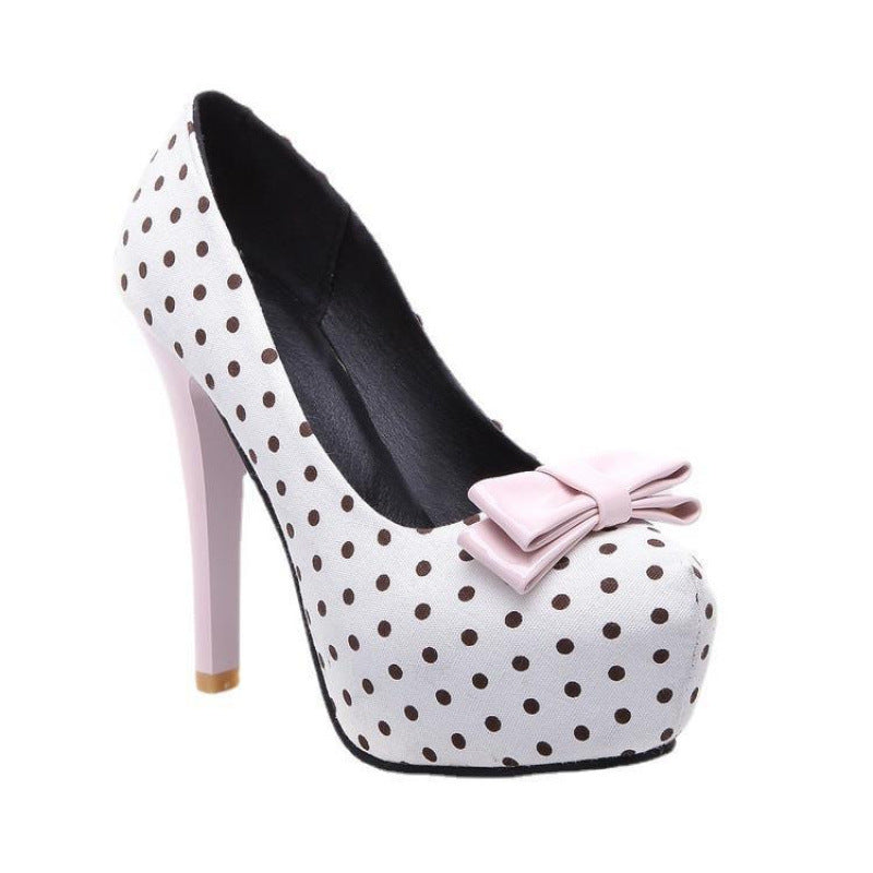 Bowknot High Heel Women Shoes