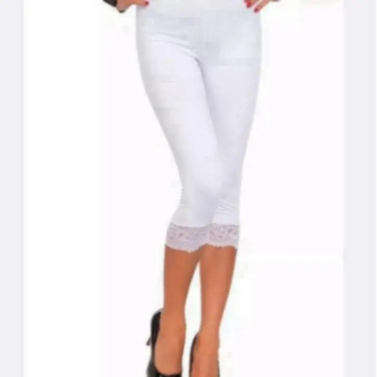 Women Breathable High Elasticity Cropped Leggings teemdrop