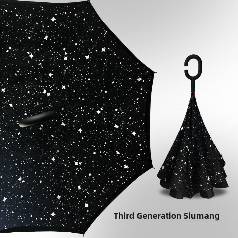 Reverse double-layer umbrella