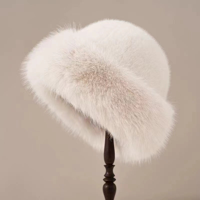 Lady's winter vacation cashmere hat teemdrop