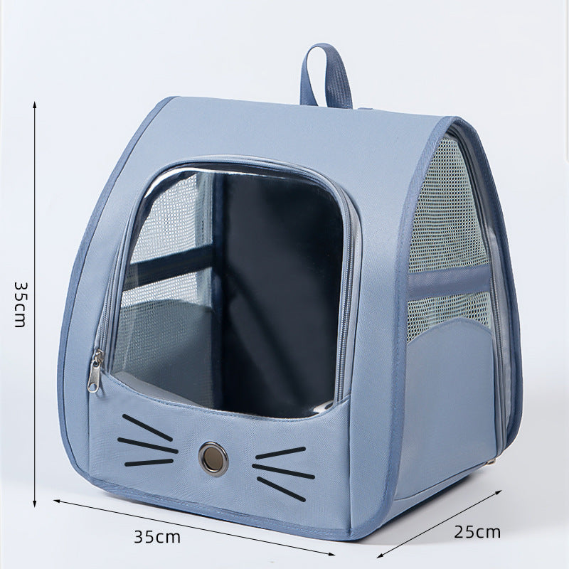 Pet Anti-Climbing Foldable Multi-functional Cat Backpack Cage