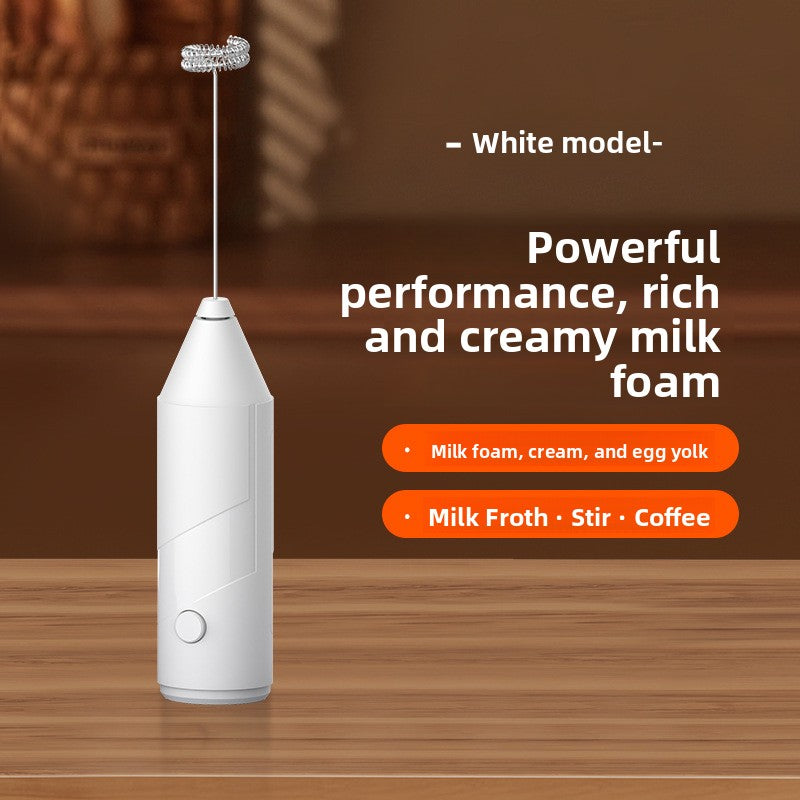 Handheld Electric Milk Frother Rechargeable Foam Maker teemdrop
