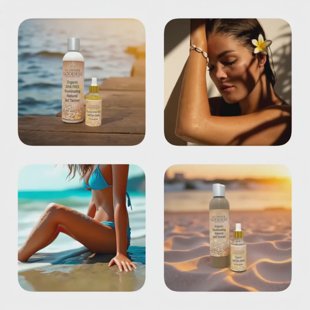 DHA Free Self Tanner for Sensitive Skin – Glow DC-Glimmer Goddess®