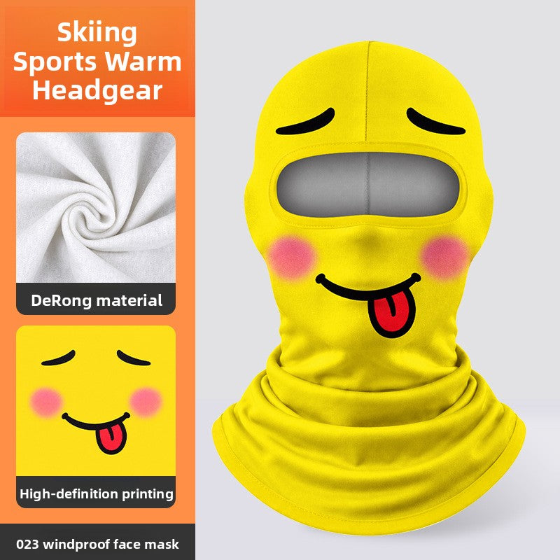 3D Digital Printed Milk Silk Balaclava Ski Motorcycle Face Mask teemdrop