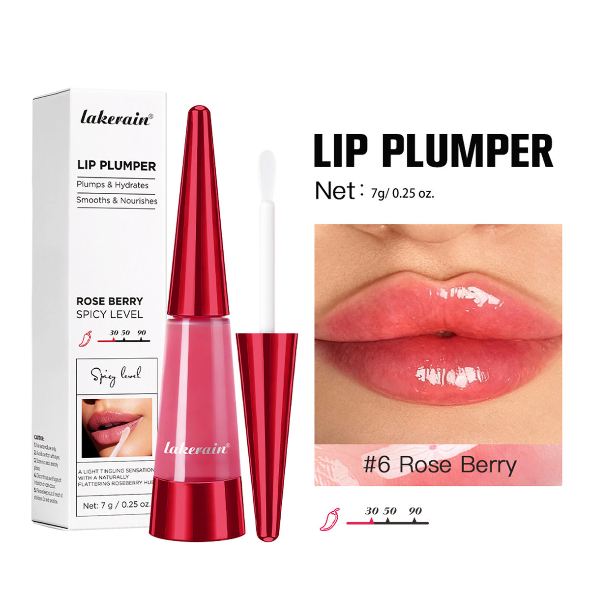 Lakerain Unicorn Tinted Lip Plumping Gloss Moisturizing Lip Oil