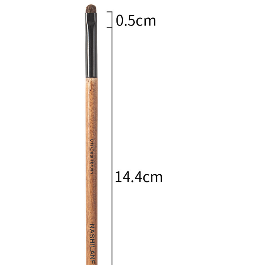 14-Piece Natural Wood Makeup Brush