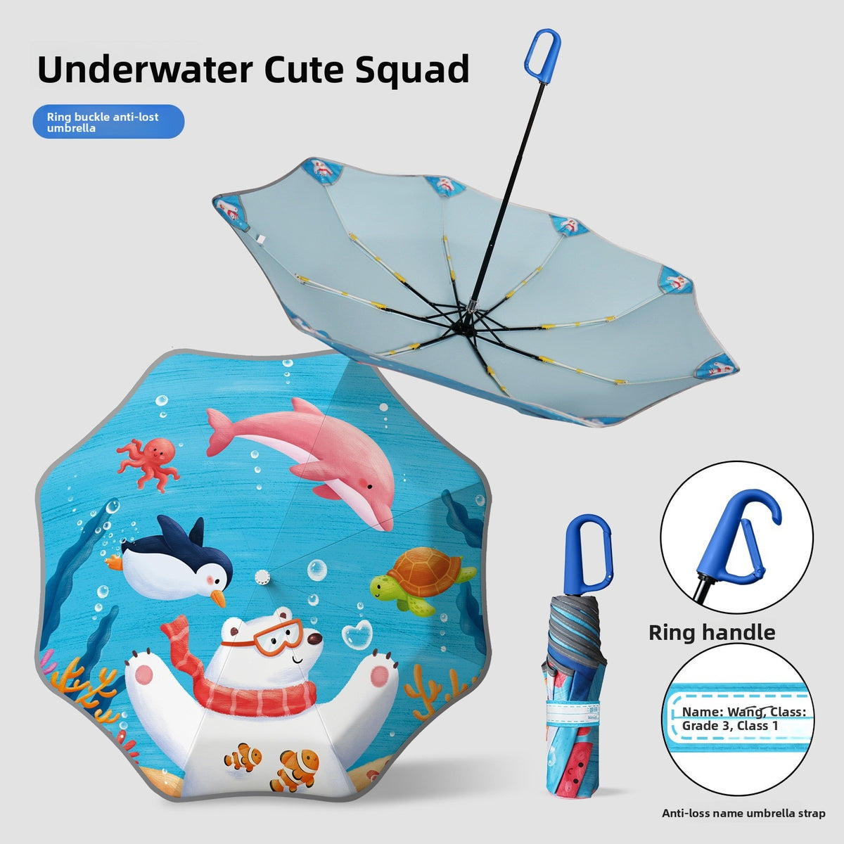 Childrens Umbrella with Safety Design