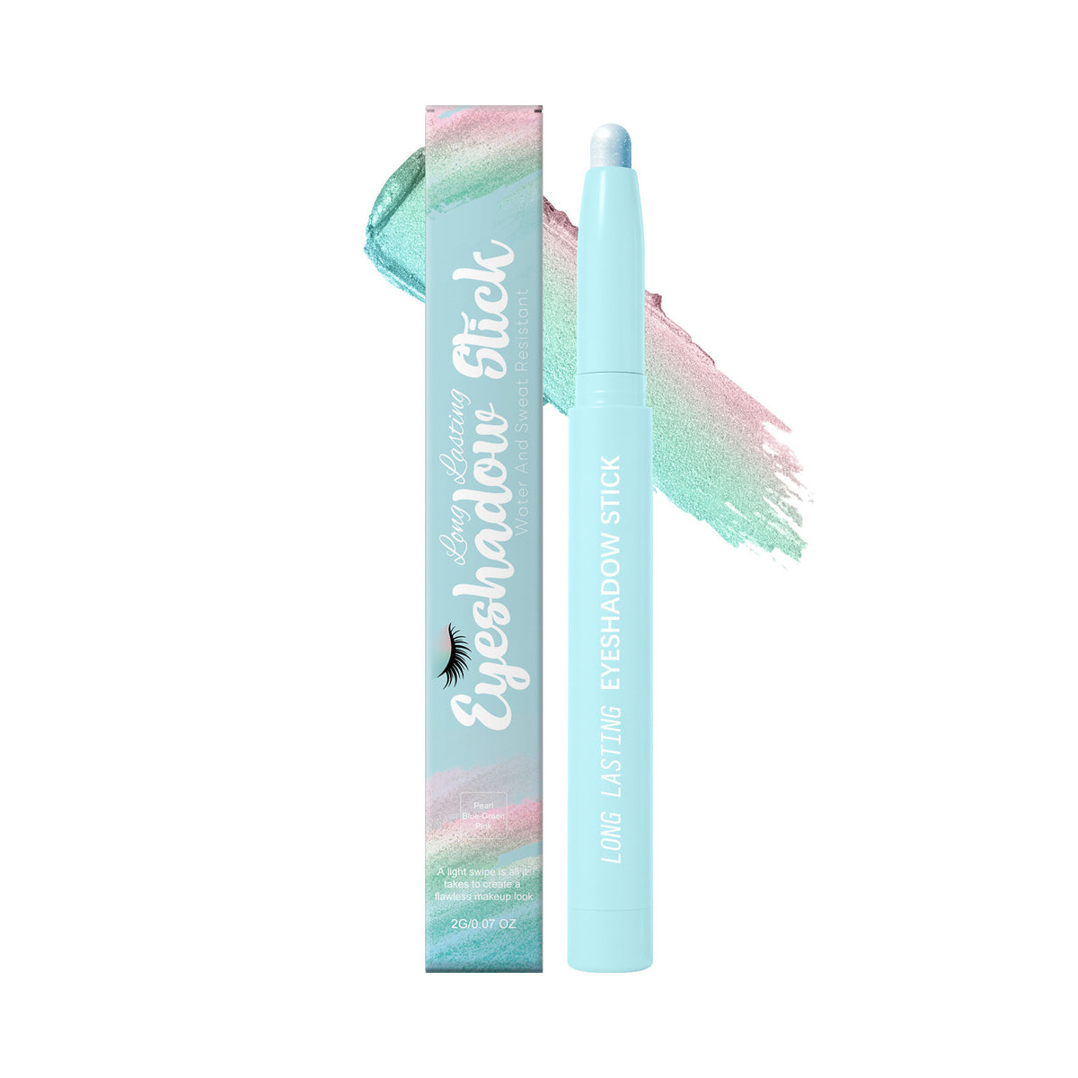 Long-Lasting Silky Smooth Pearl and Matte Eyeshadow Stick 2g For Daily Makeup