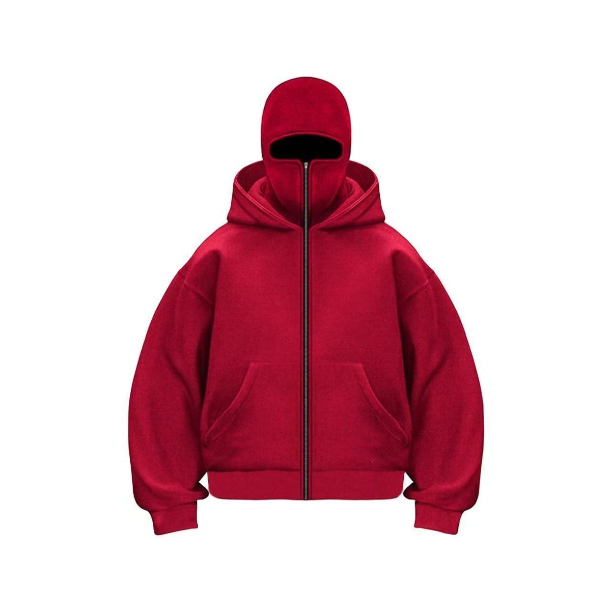 Men's Double Hood Fleece Lined Pullover Sweatshirt Loose Fit Long Sleeve