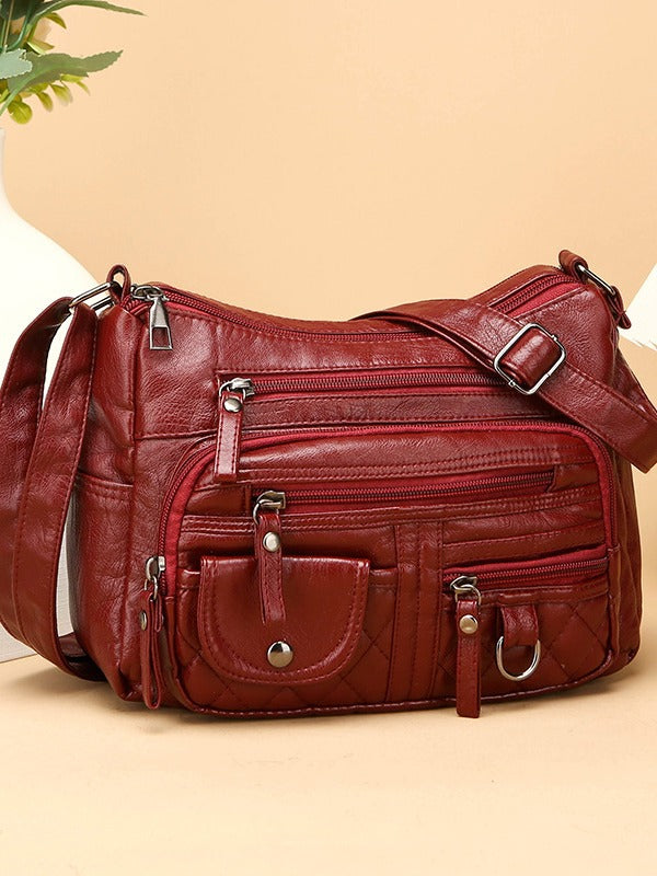Soft PU Leather Casual Women's Single Shoulder Bag teemdrop