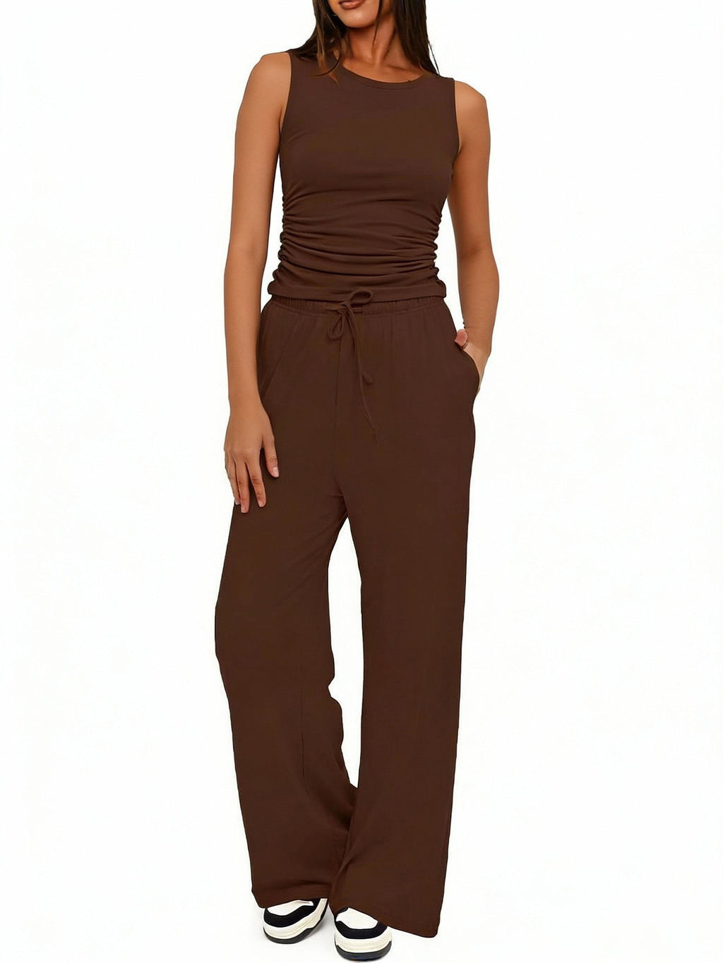 casual wide-leg pants teemdrop