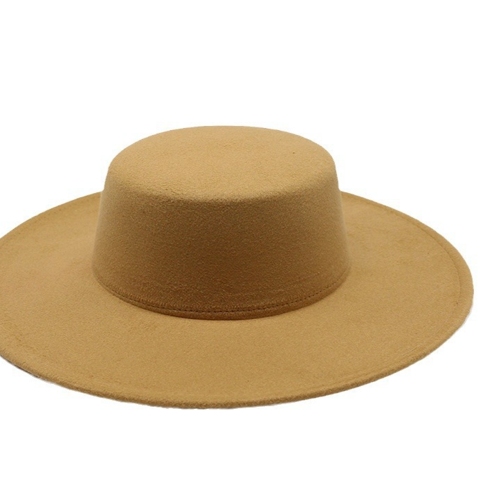 10cm Large Brim Thickened Flat Hat teemdrop