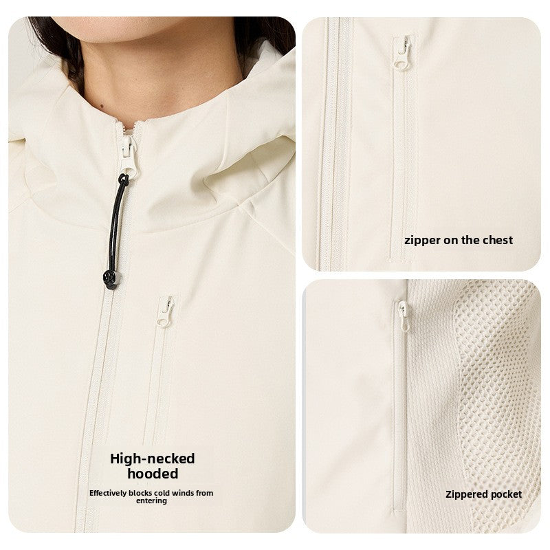 Women's Merino Wool Blend Goose Down Stand Collar Slim Fit Jacket teemdrop