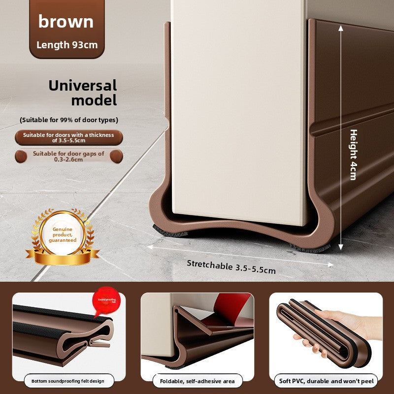 Self-Adhesive Under Door Draft Stopper Weather Stripping Seal Strip teemdrop