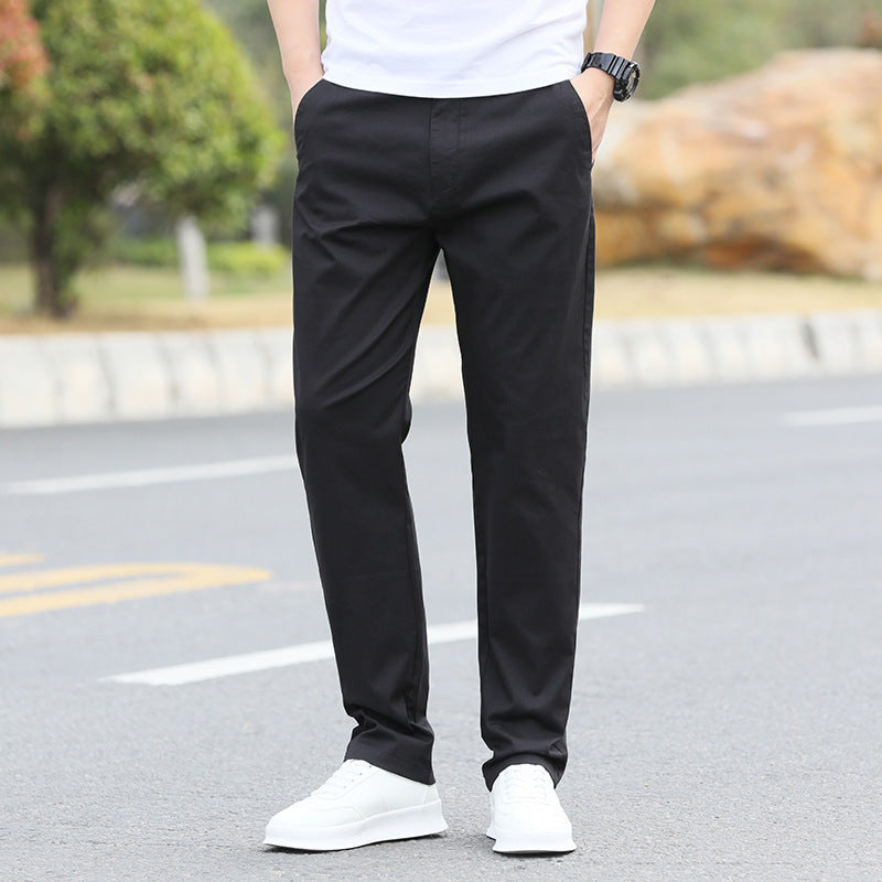 Men's Straight-Leg Stretch Casual Business Pants teemdrop