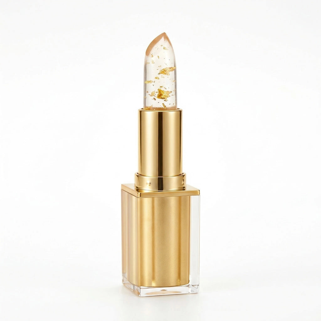 Gold foil thermochromic lipstick teemdrop
