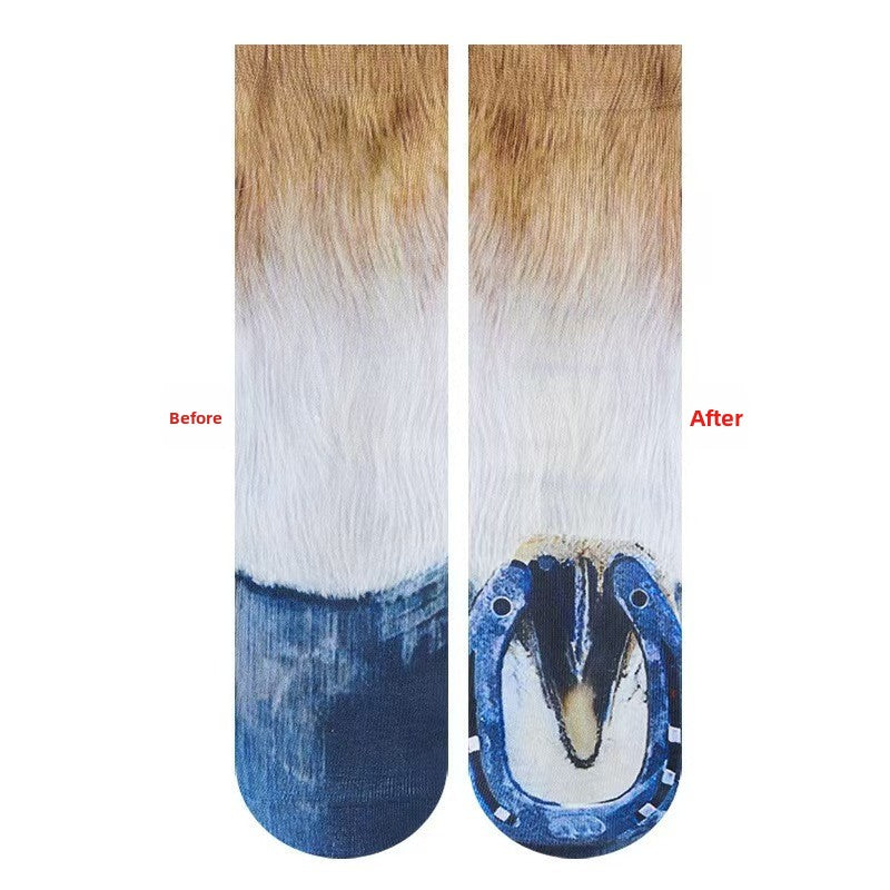 Animal Paw Print Novelty Socks