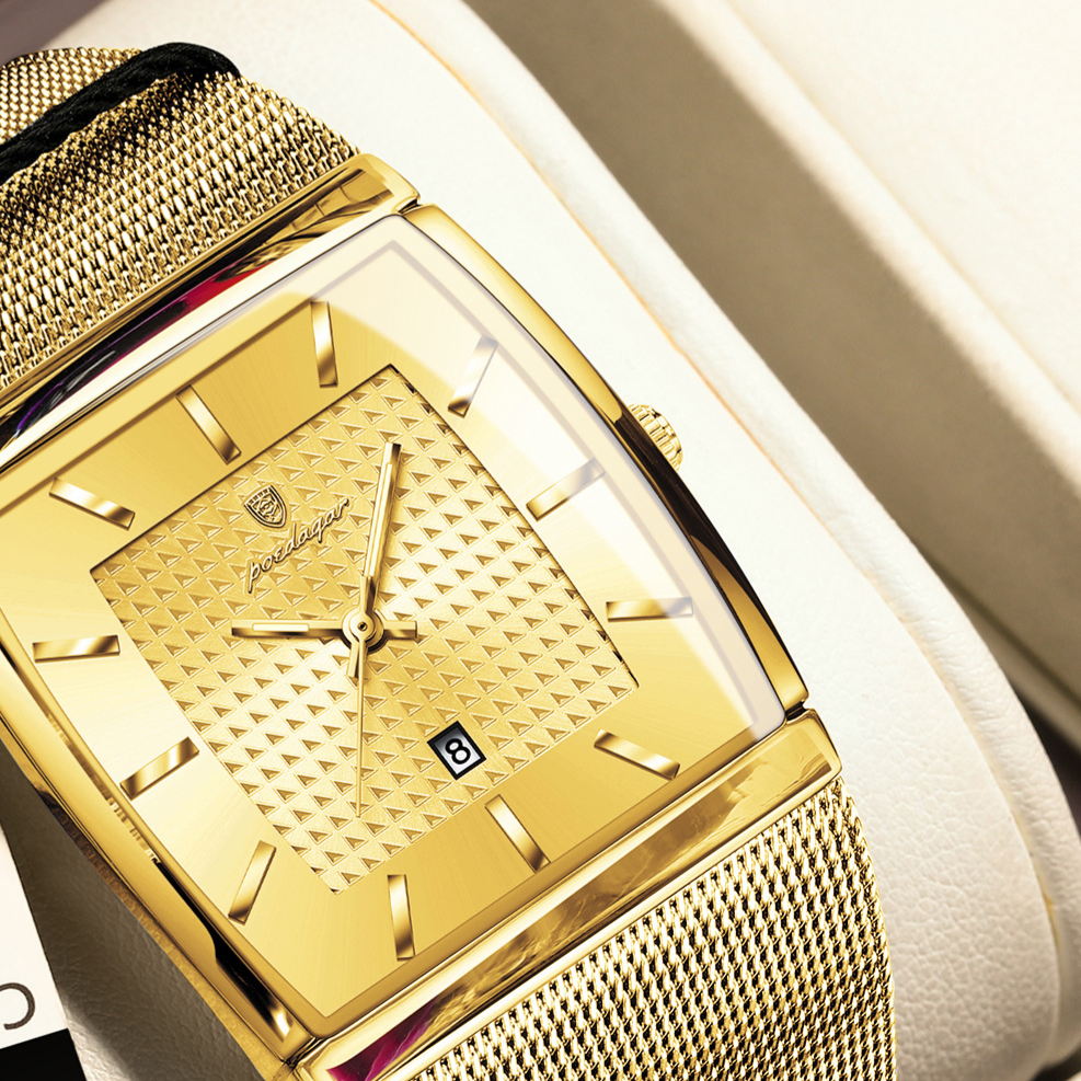 Ultra-Thin Men's Square Quartz Watch teemdrop