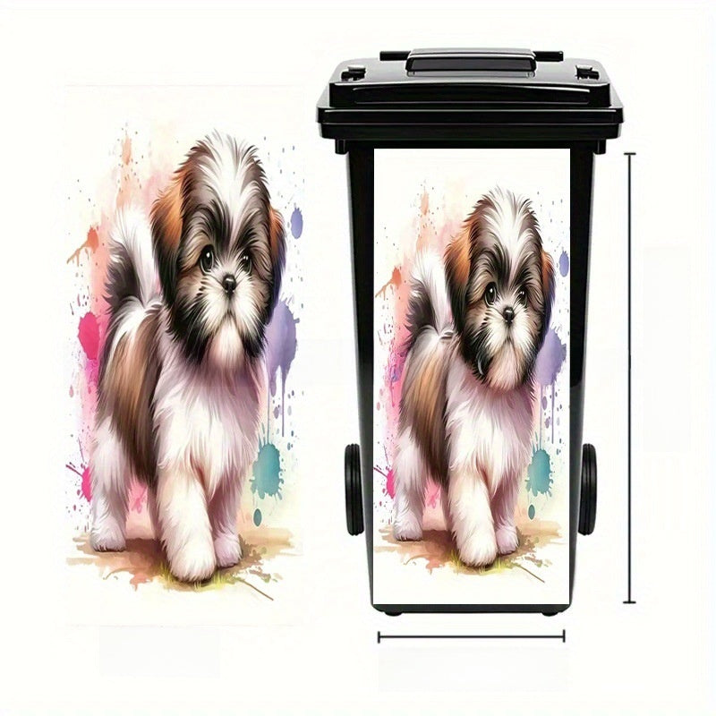 Self-Adhesive Waterproof Vinyl Trash Can Sticker teemdrop