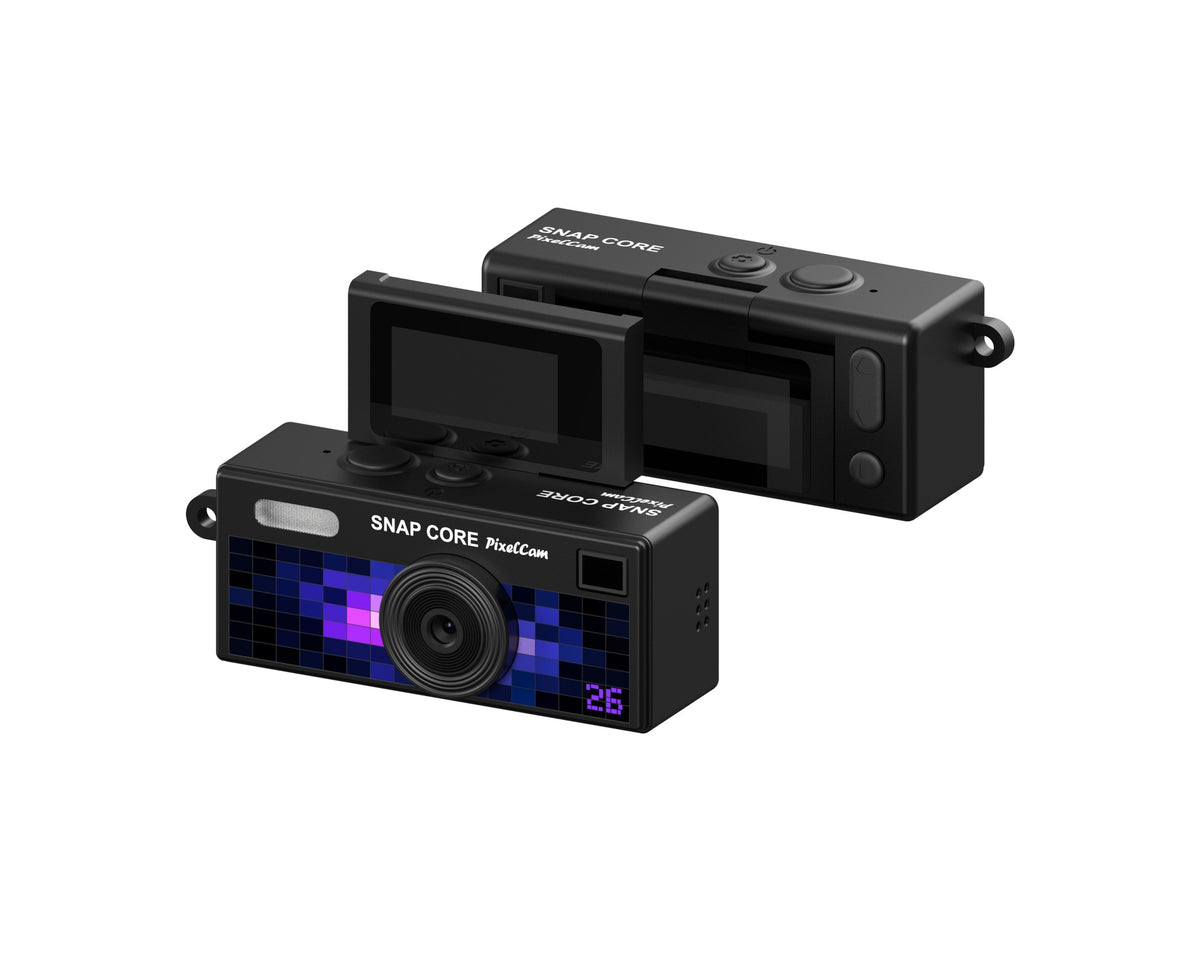 Flip-screen retro-style campus student digital camera teemdrop