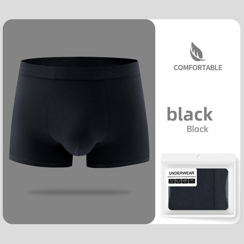 Men's Breathable Modal Mid-Waist Boxer Briefs teemdrop