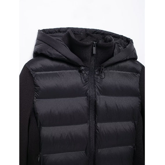 Women's Hooded Long Sleeve Zip-Up Lightweight Cotton-Padded Jacket teemdrop