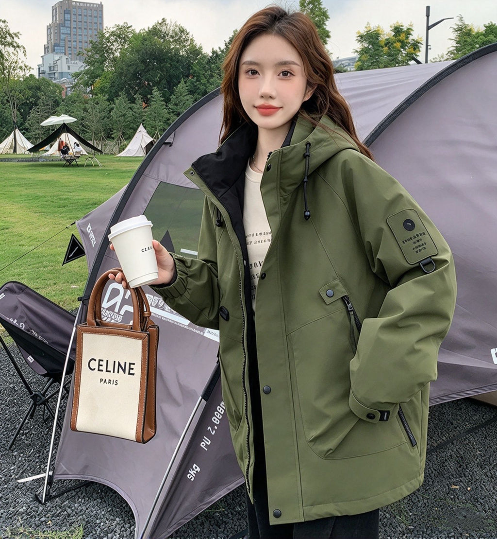 Unisex Windproof Polyester Jacket teemdrop