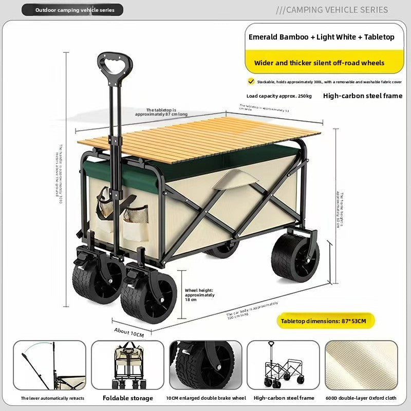 Outdoor folding trolley teemdrop