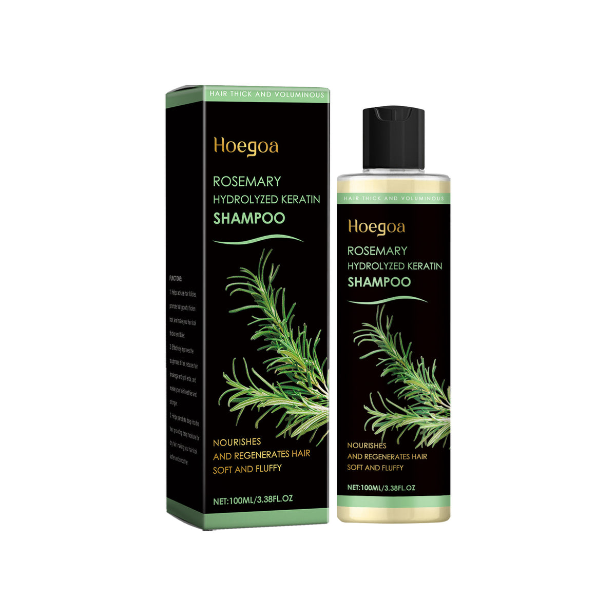 Hoegoa Rosemary Thickening Shampoo for Volumizing and Deep Repair 100ml teemdrop