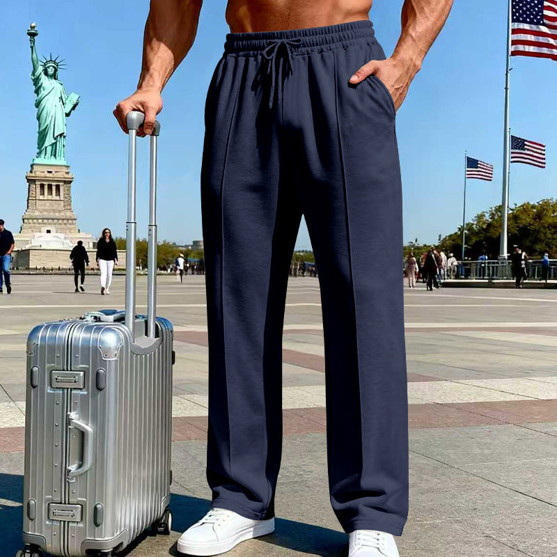 Men's straight-leg casual sportswear business pants