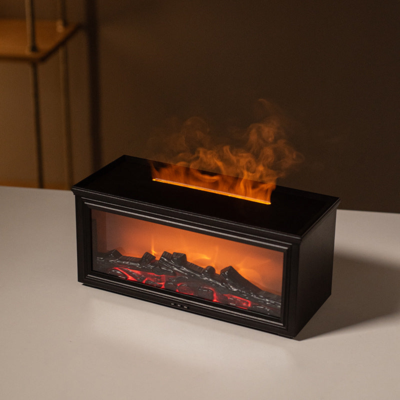 7-Color Fireplace Ultrasonic Aroma Diffuser