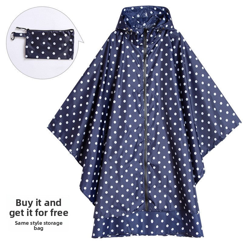 Fashionable cape raincoat for outdoor use teemdrop