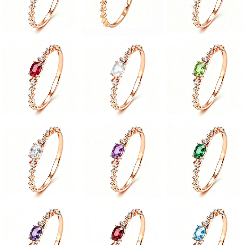 Twelve Birthstone Rings for Women