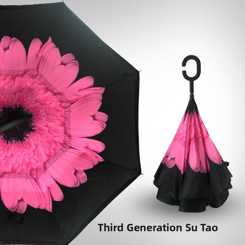 Reverse double-layer umbrella