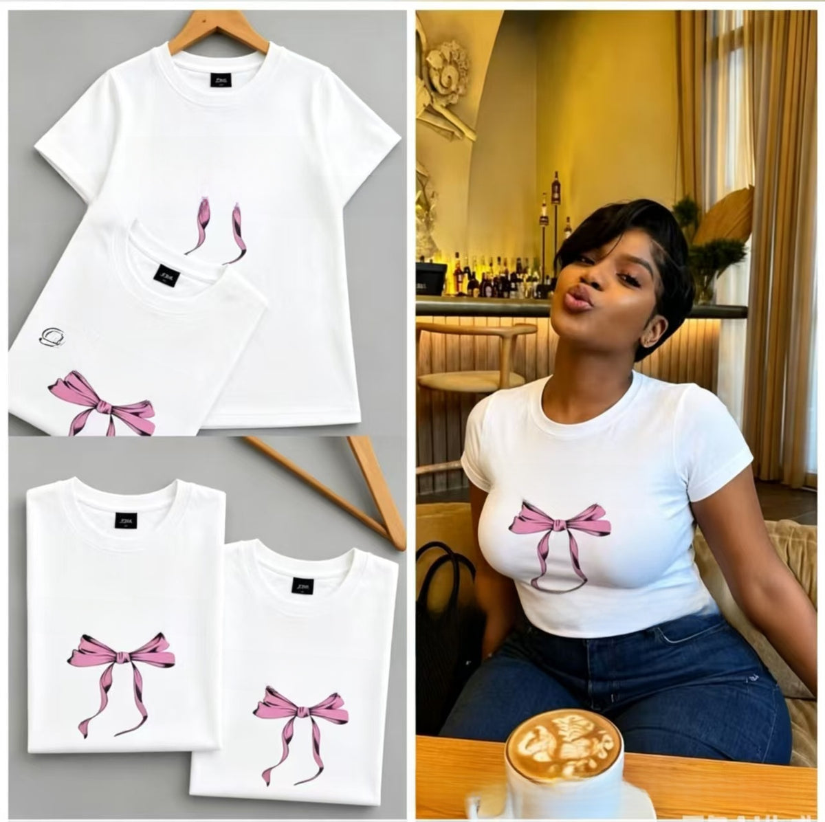 Cartoon-print top teemdrop