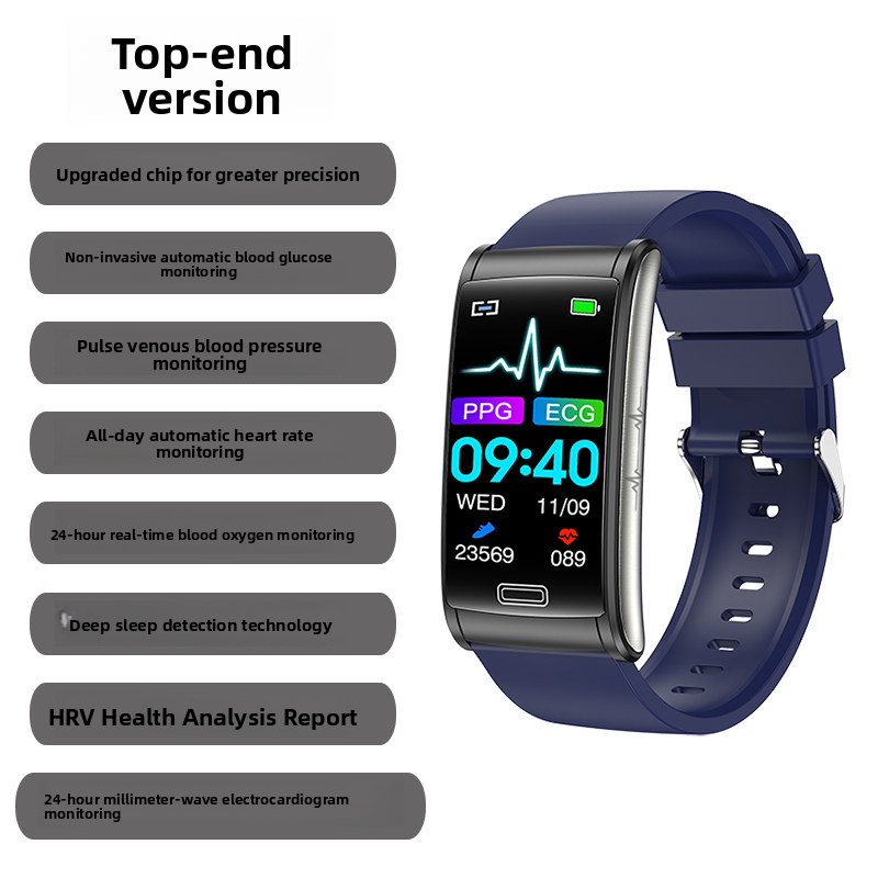 Non-invasive blood glucose watch and smart blood pressure bracelet teemdrop