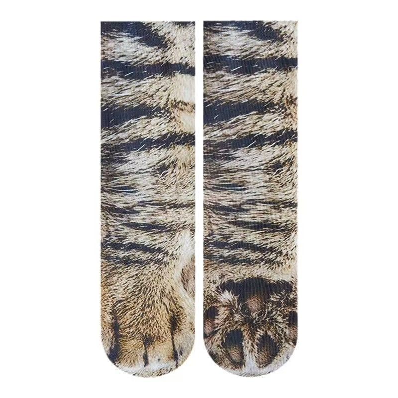 Animal Paw Print Novelty Socks