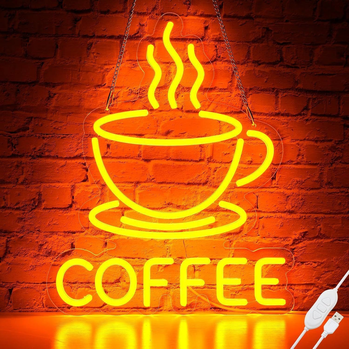 USB Powered LED Neon Light Bar Cafe Bar Home Party Wall Hanging Decorative Lamp teemdrop